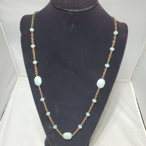 SPRING STREET by Nordstrom Multi Stone with Gold Chain Necklace: - Picture 2 of 7